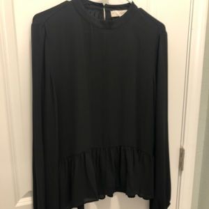 NWT Black Cropped Loft Top